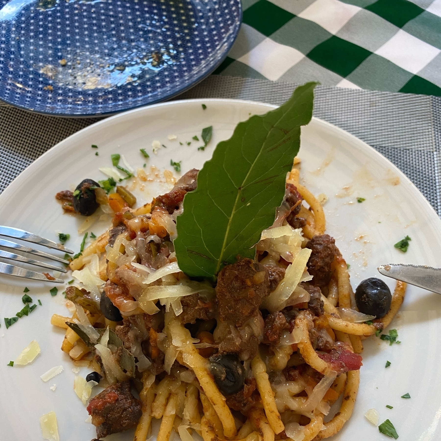 wild boar with homemad pasta